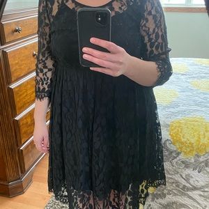 Torrid Black lacy dress